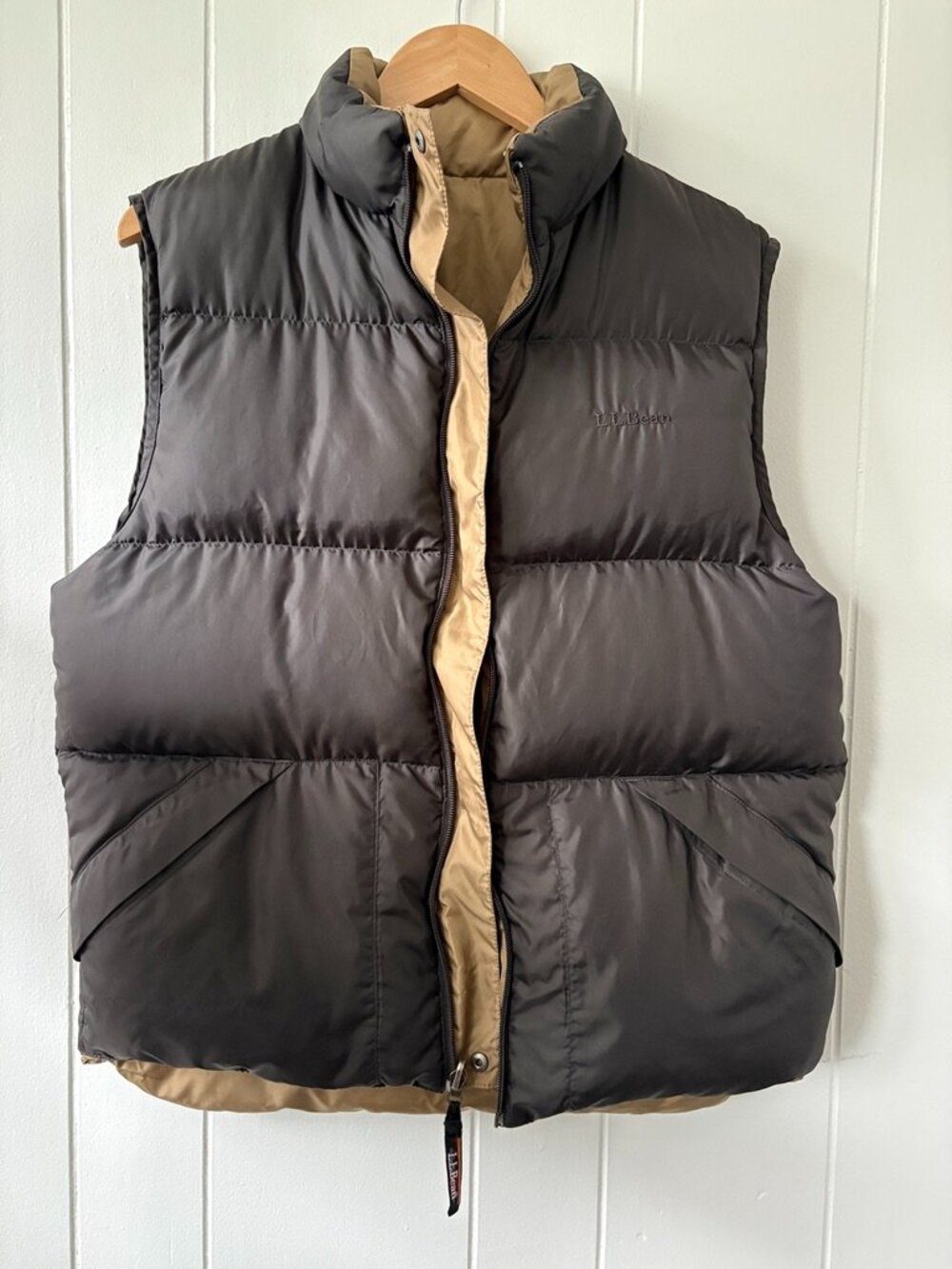Men’s LL Bean Vintage Reversible Down Vest